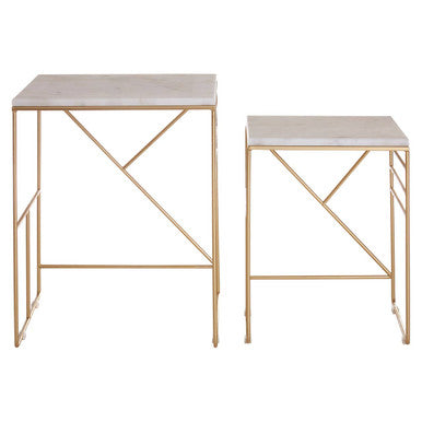 Avantis Marble Set Of 2 Square Nesting Tables