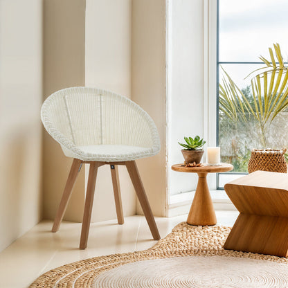 Lovina White Rattan Effect Dining Chair