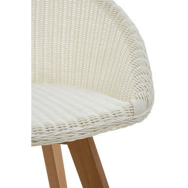Lovina White Rattan Effect Dining Chair