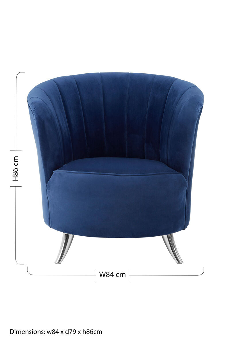 Maci Blue Tub Chair