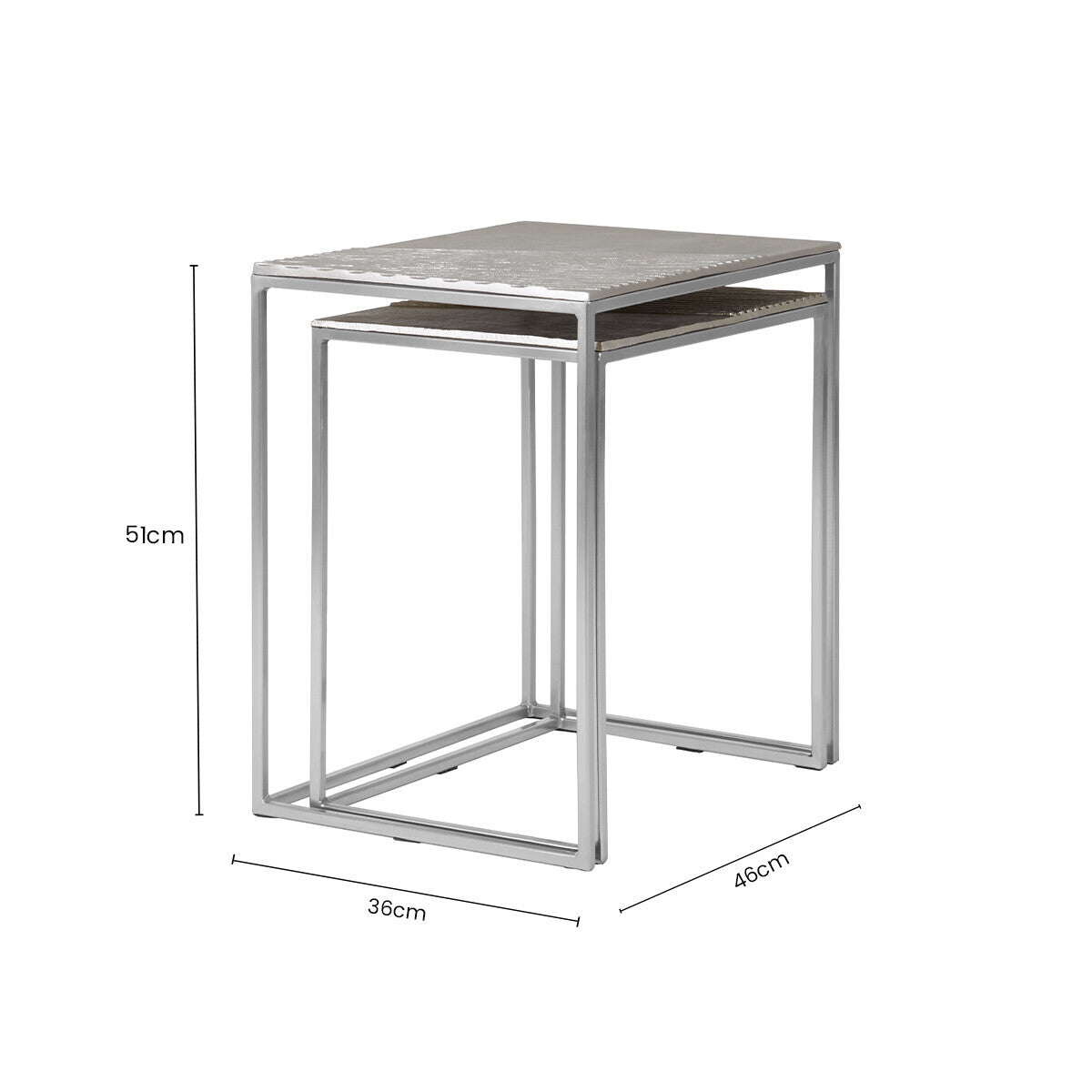 Templar Set of Two Rectangular Nesting Tables