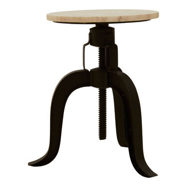Vasco 3 Leg Bar Stool With White Marble Top