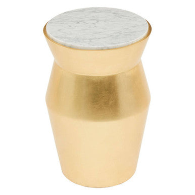 Lino Large Gold Drum Side Table