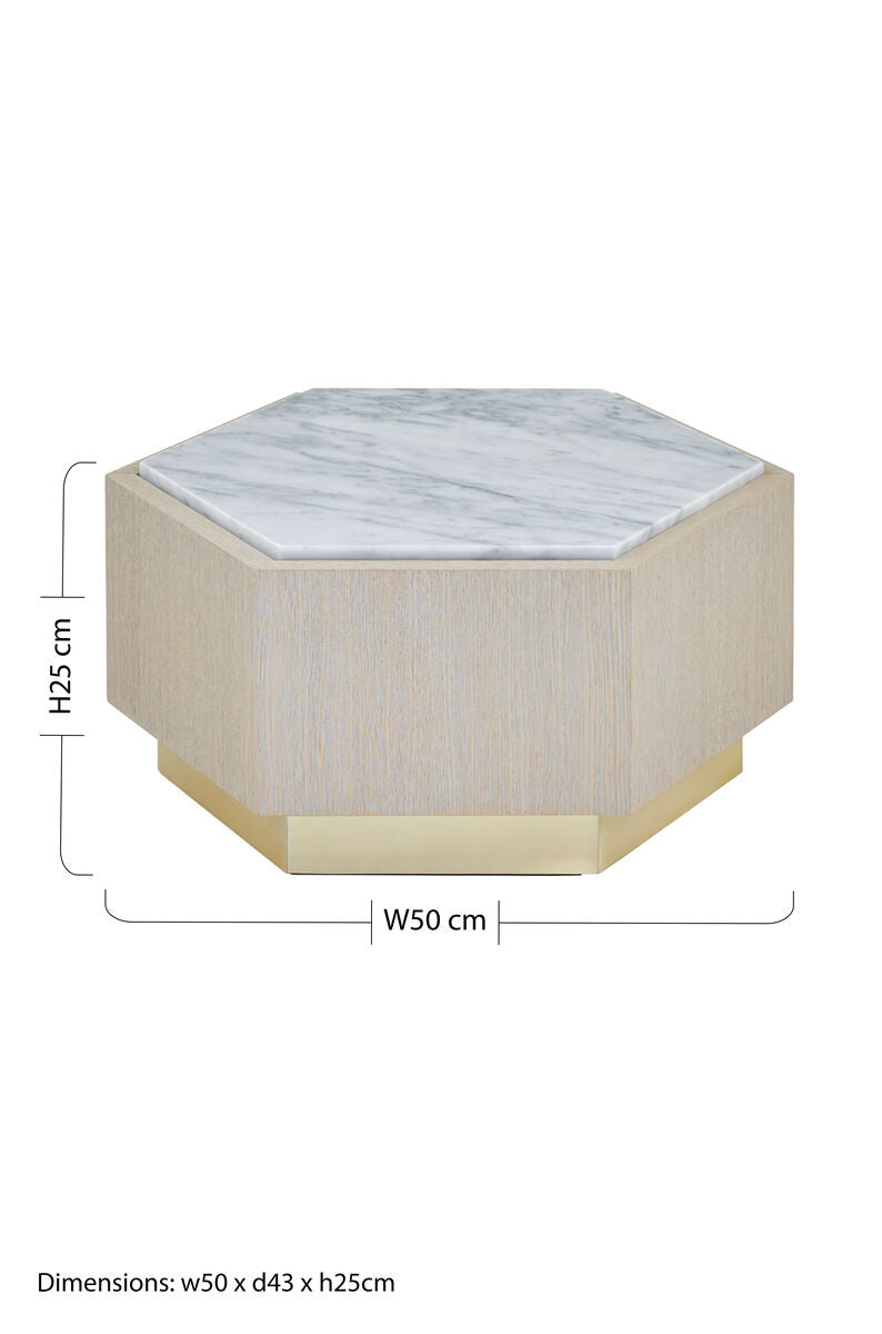 Villi Small White Side Table