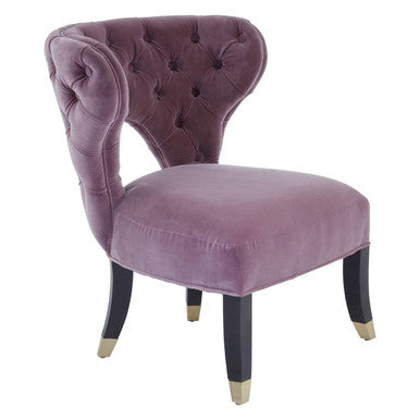 Villi Lilac Velvet Accent Chair