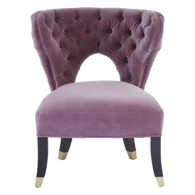 Villi Lilac Velvet Accent Chair