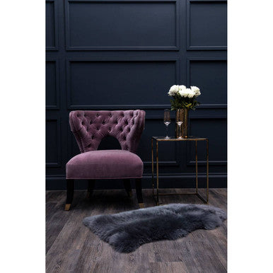 Villi Lilac Velvet Accent Chair