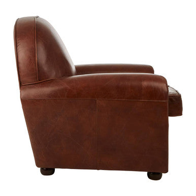 Victor Brown Leather Classic Armchair