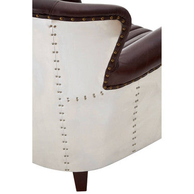 Victor Brown Leather Armchair