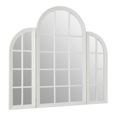 White Finish Dressing Table Mirror | Fret