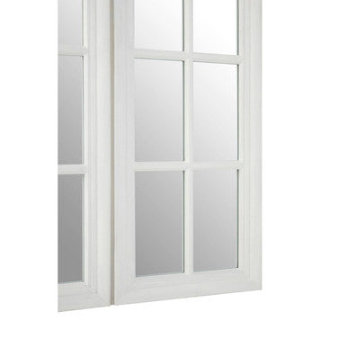 White Finish Dressing Table Mirror | Fret