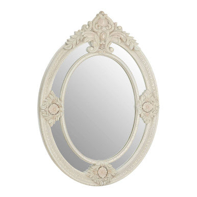 Eclipse Antique White Ornate Wall Mirror