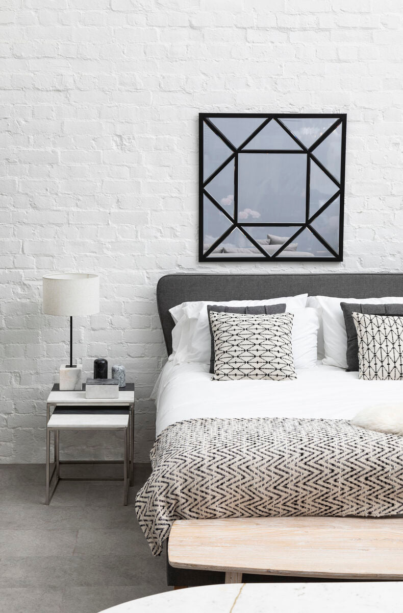 Black Metal Frame Wall Mirror | Descartes