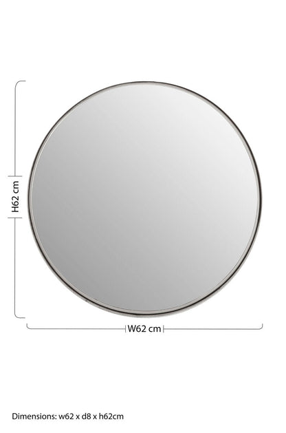 Leonov Medium Nickel Finish Wall Mirror