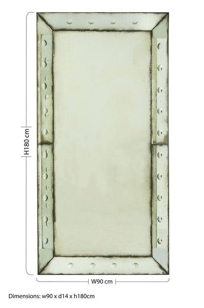 Riza Large Bubble Effect Wall Mirror