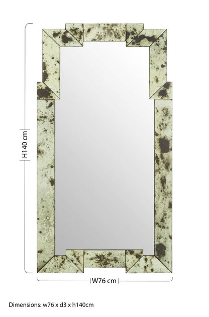 Riza Rectangular And Cut Out Frame Wall Mirror