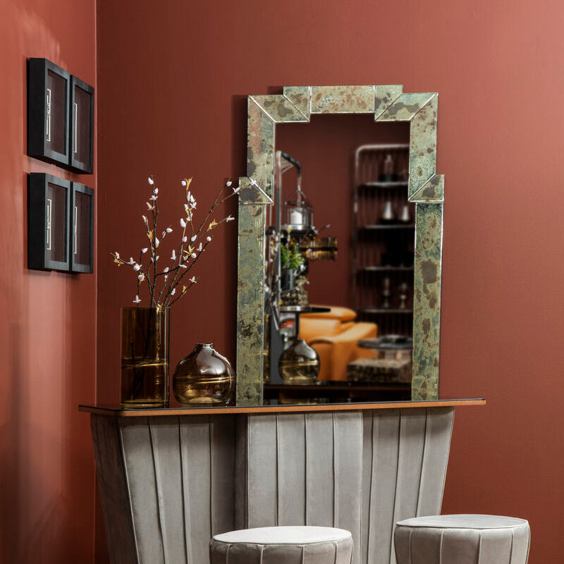 Riza Rectangular And Cut Out Frame Wall Mirror