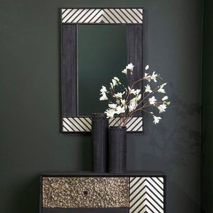 Boho Black Wall Mirror