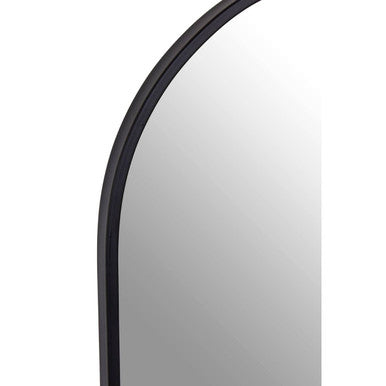 Trento Black Frame Large Arch Wall Mirror