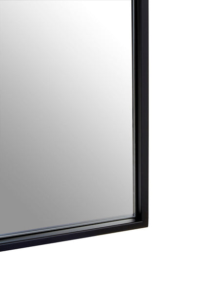 Trento Black Frame Arch Wall Mirror