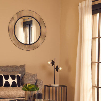 Trento Linear Lines Frame Wall Mirror