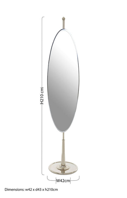 Kensington Townhouse Oval Mirror
