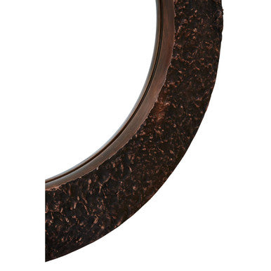Akola Copper Finish Round Wall Mirror
