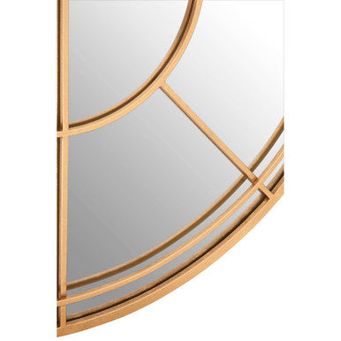 Beauly Gold Finish Round Wall Mirror