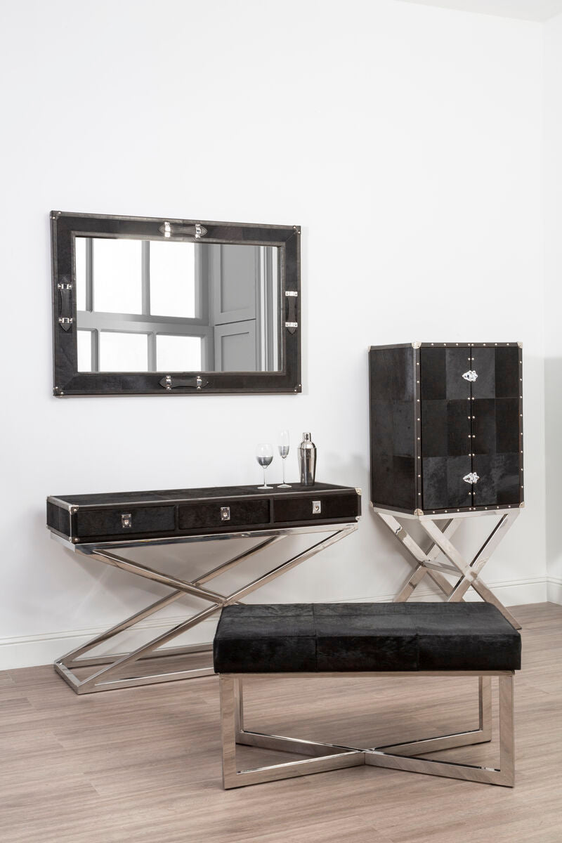 Leather Frame Mirror | Kensington Townhouse