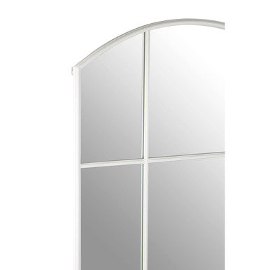 Claren Matt White Window Pane Wall Mirror