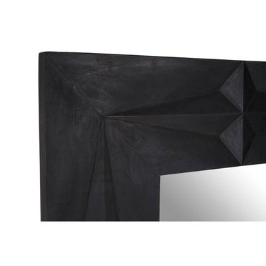 Sabari Black Finish Square Wall Mirror