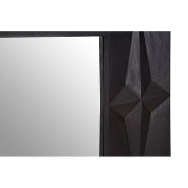 Sabari Black Finish Square Wall Mirror