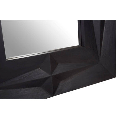 Sabari Black Finish Square Wall Mirror