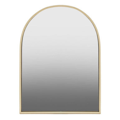 Trento Gold Finish Arched Wall Mirror