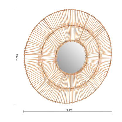 Batu Natural Rattan Wall Mirror