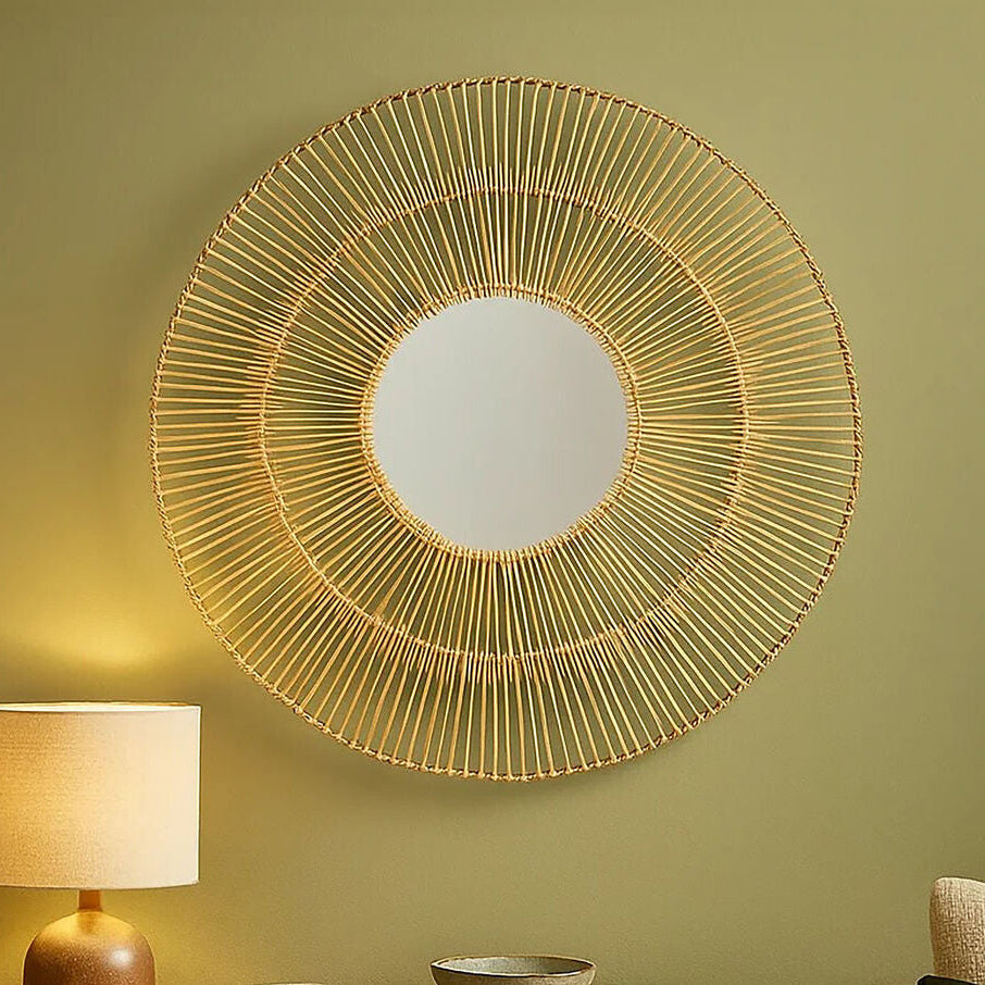 Batu Natural Rattan Wall Mirror
