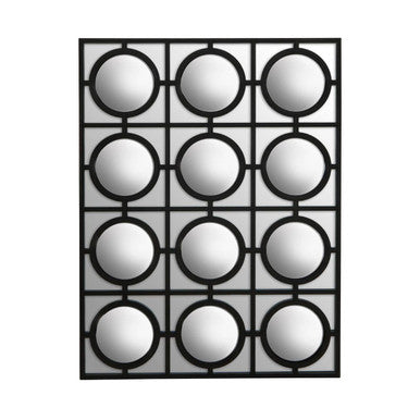 Telese Black Decorative Wall Mirror