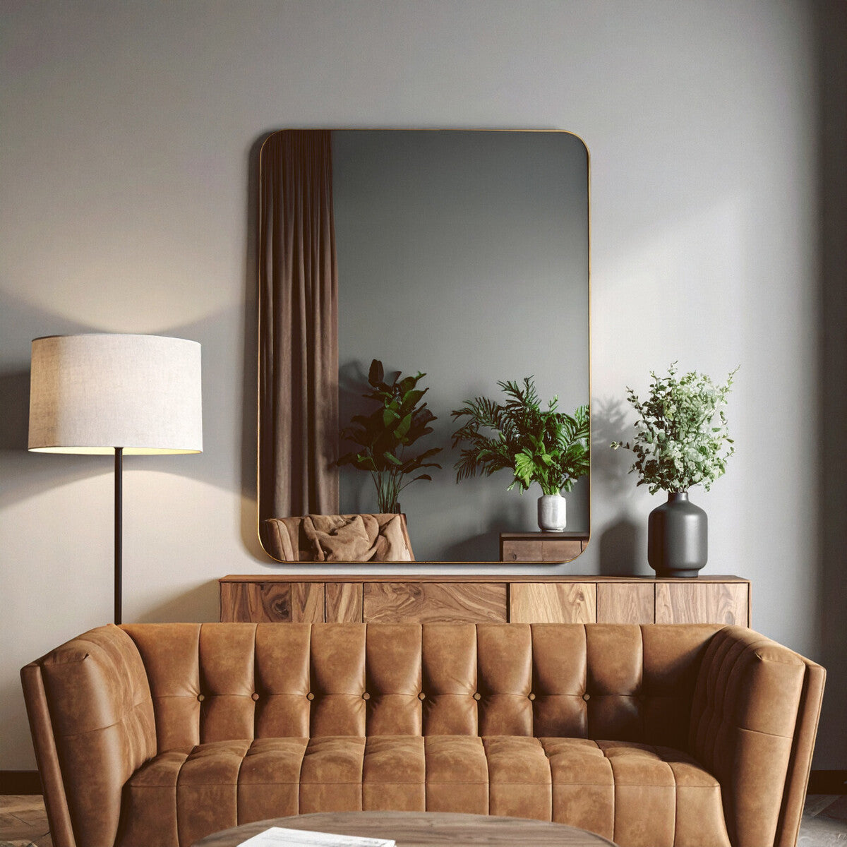 Gold Wall Mirror | Ella