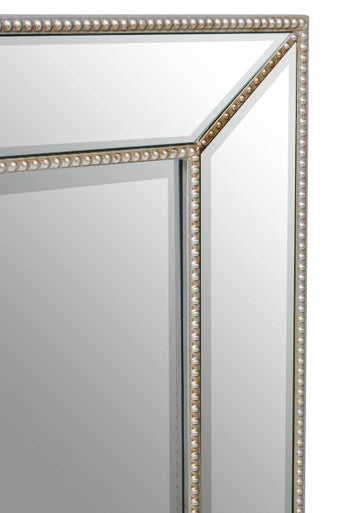 Lapari Silver Finish Rectangular Wall Mirror