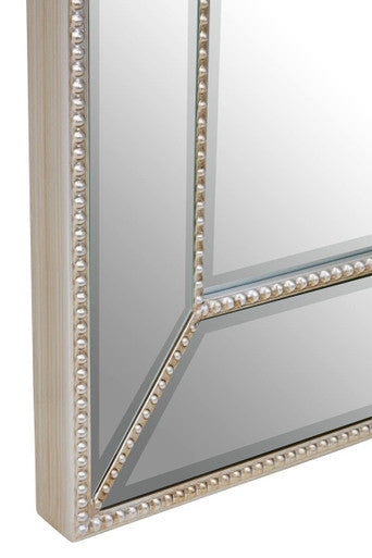 Lapari Silver Finish Rectangular Wall Mirror