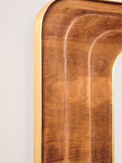 Sangar Mango Wood Carved Wall Mirror