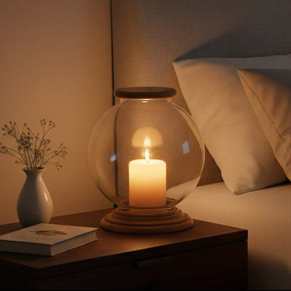 Hampstead Hurricane Large Glass Candle Holder