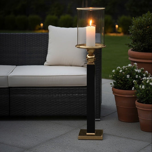 Kensington Townhouse Large Black Candle Holder