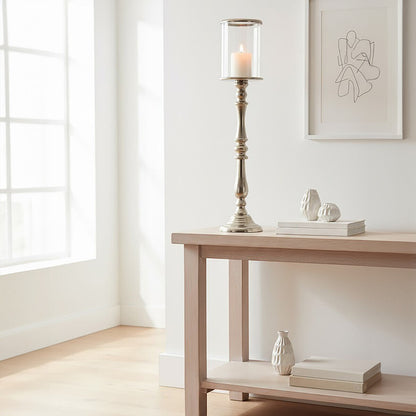 Kensington Townhouse Small Nickel Candle Holder