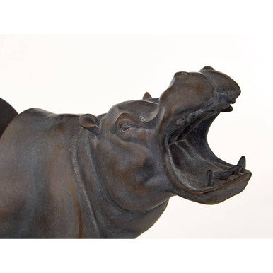 Boho Set of 2 Hippo Bookends