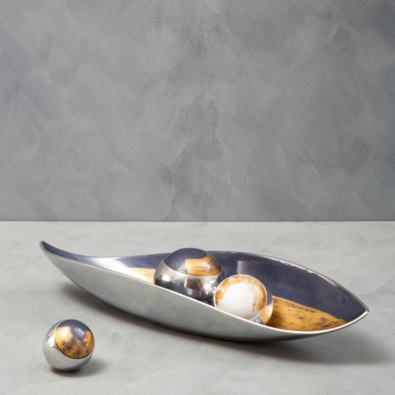 Alma Set Of 3 Deco Brushstroke Balls