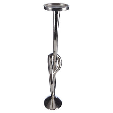 Kensington Townhouse Twist Nickel Candle Holder