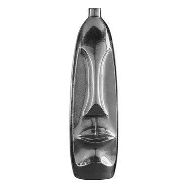 Viso Large Silver Face Tall Vase