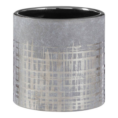Embra Small Grey Ceramic Planter