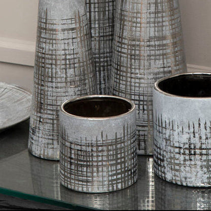 Embra Small Grey Ceramic Planter